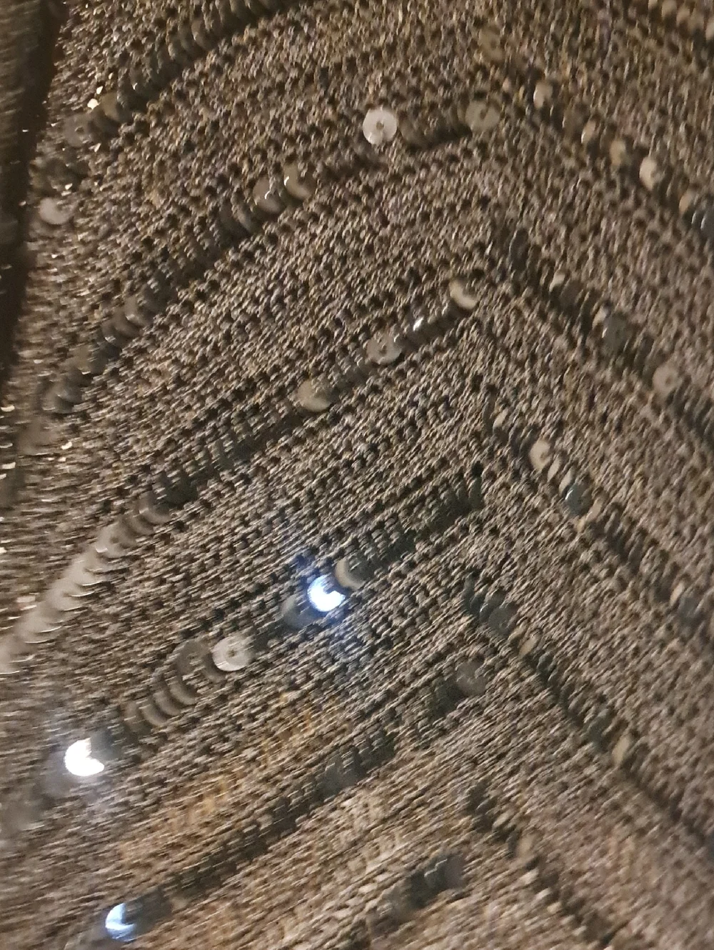 Costa Blanca Black Crochet Sequin Top Fancy classy and sexy - Picture 4 of 4